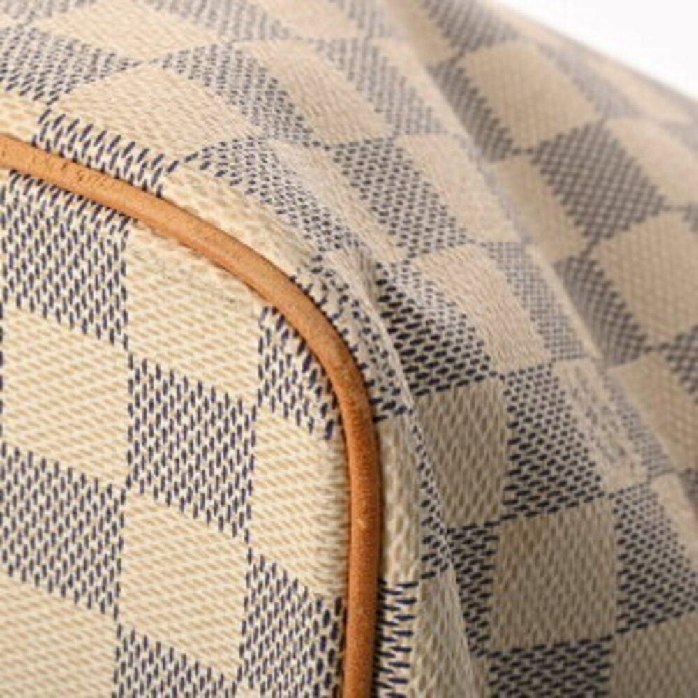 Louis Vuitton Damier Azur White Saleya Tote Bag White Canvas Handbag - Picture 6 of 7